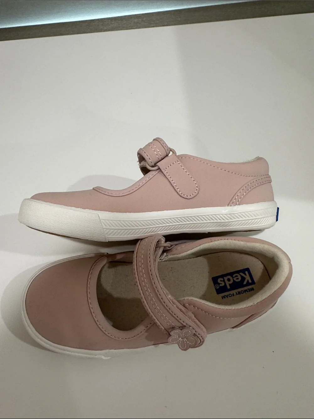 Keds Pink Mary Jane Velcro Casual Shoes - Size 10M